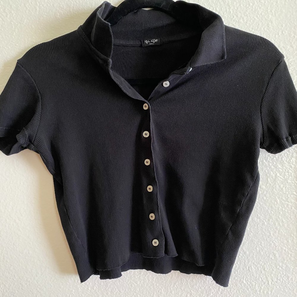 Brandy Melville Button Crop Top Size OS